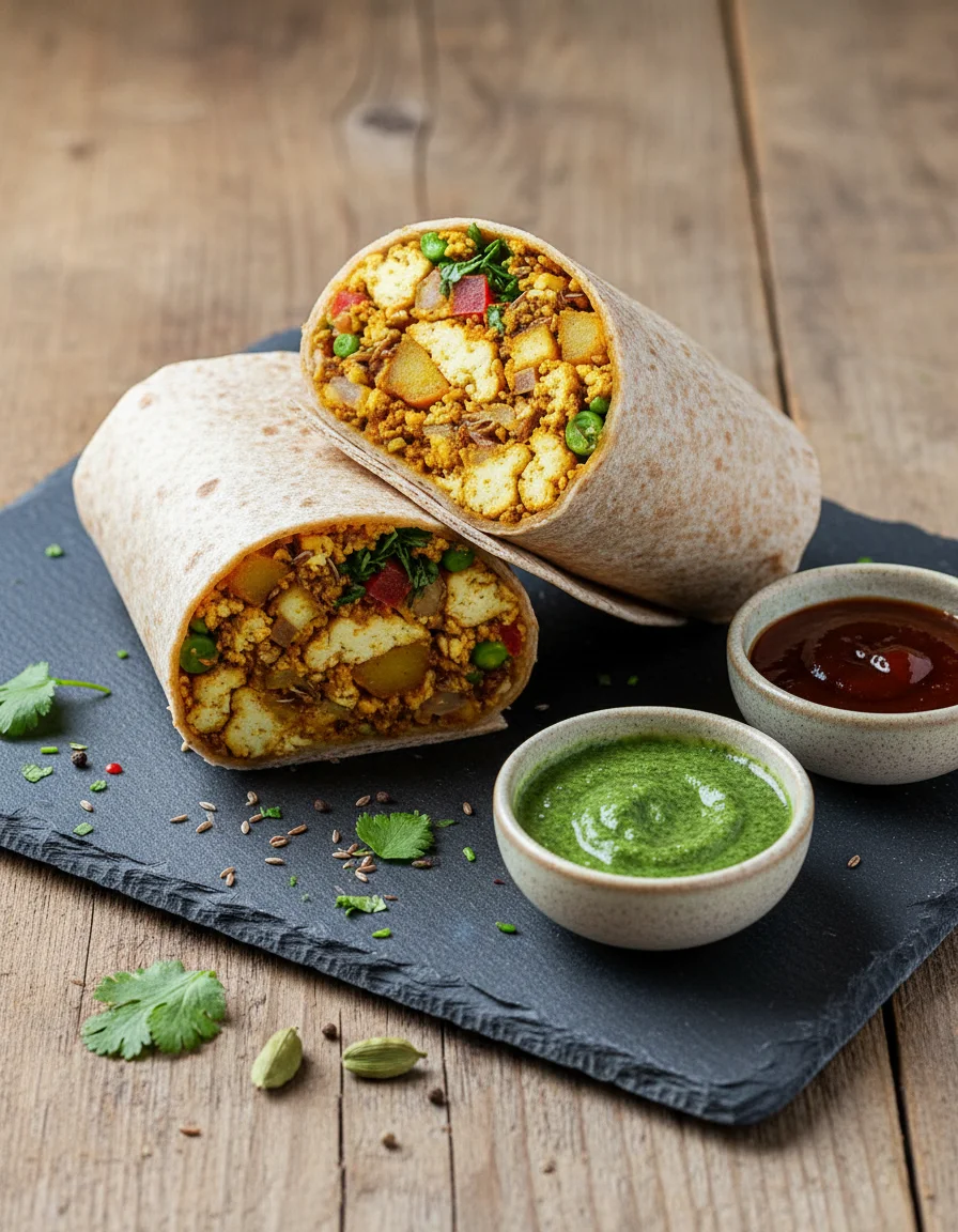 Samosa Tofu Wraps