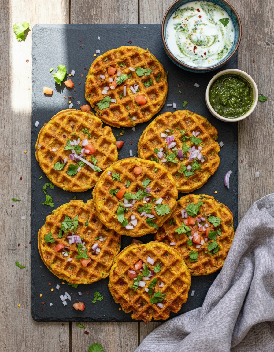 Savory Chickpea Waffles