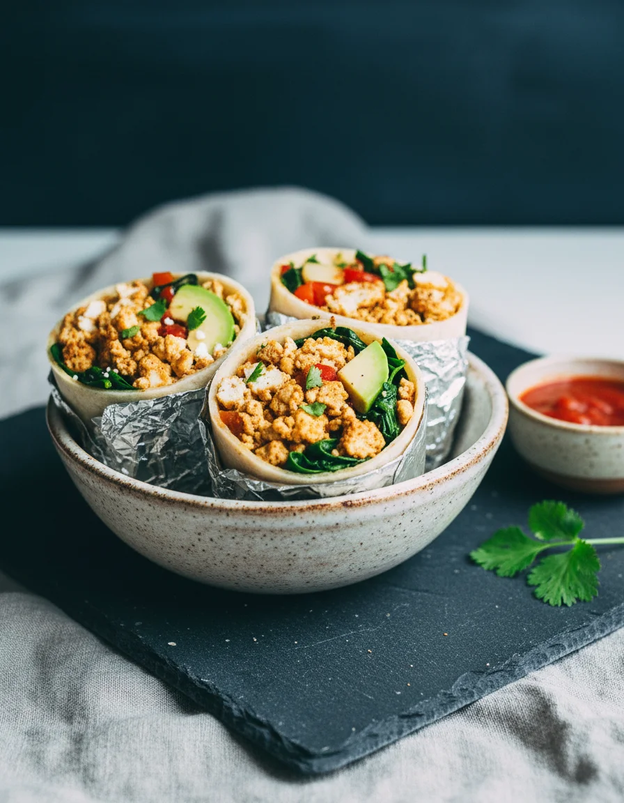 Scrambled Tofu Breakfast Burrito