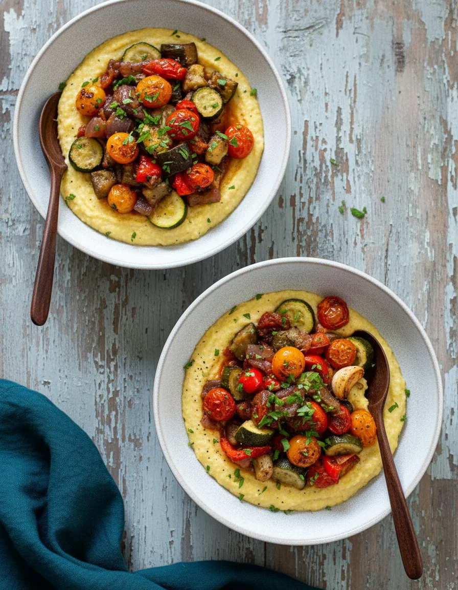 Sheet Pan Ratatouille Polenta