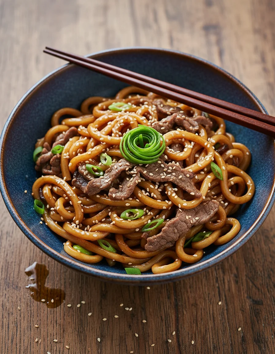 Shoyu Udon Noodles