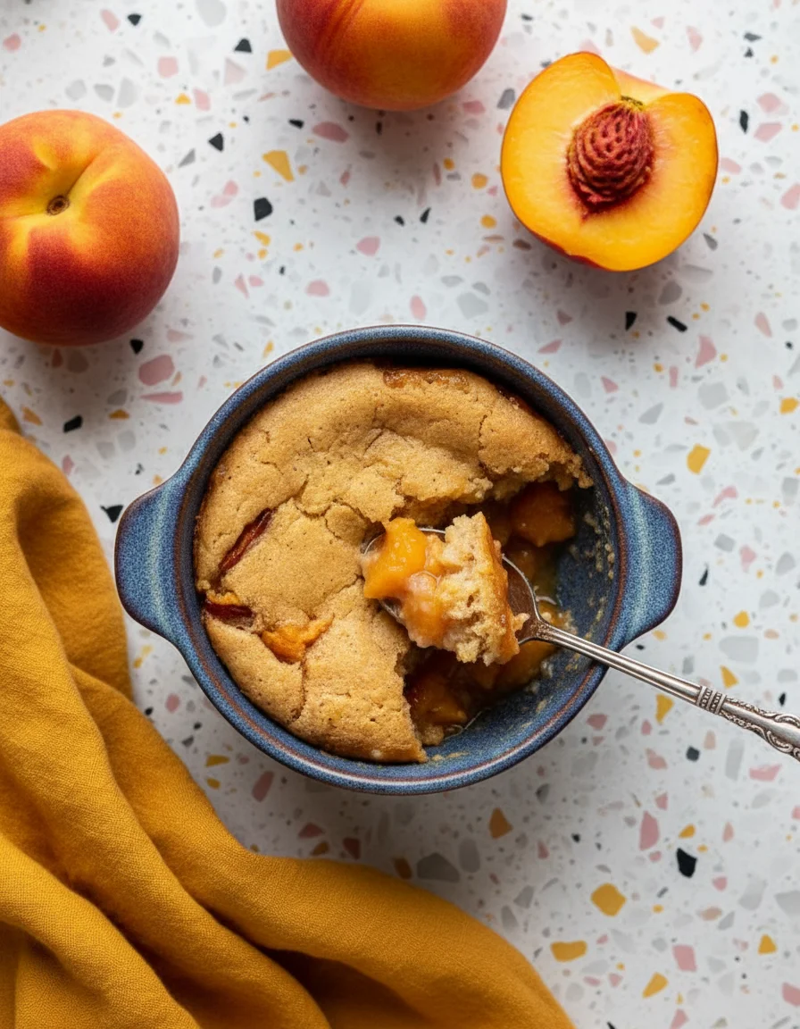 Single Peach Cobbler
