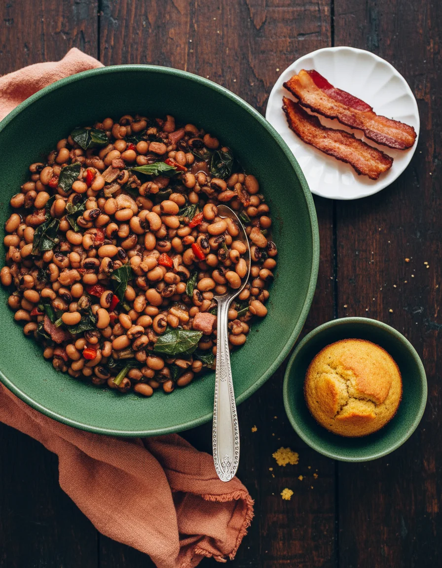 Smoky Instant Pot Black Eyed Peas & Greens