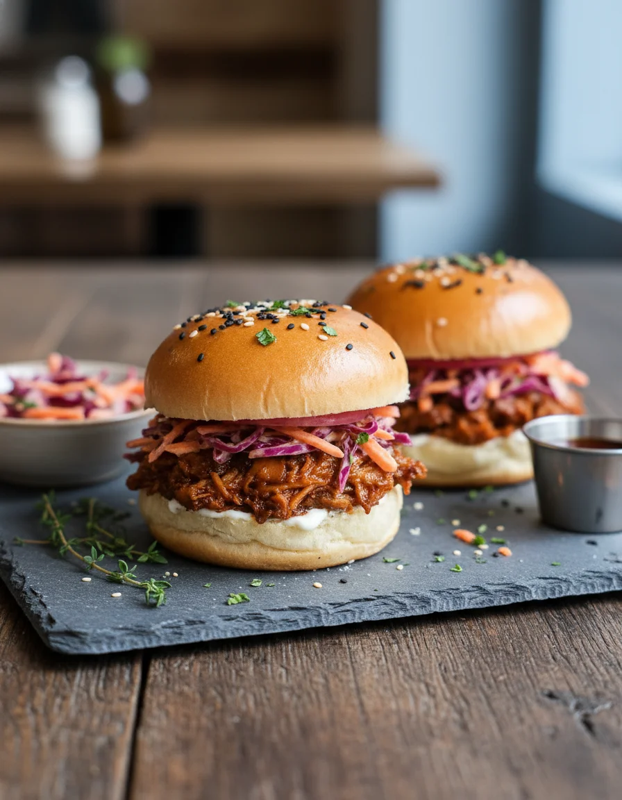Smoky Oyster Mushroom Sliders