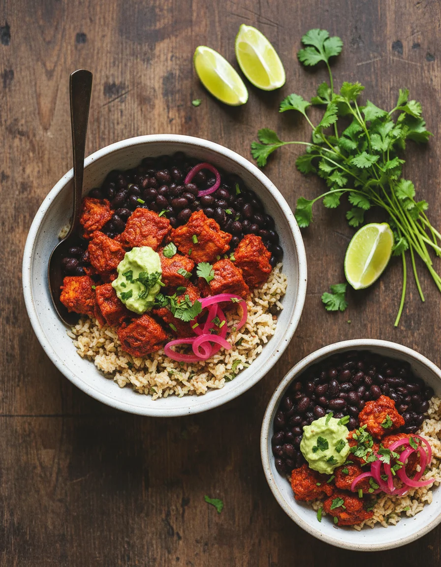 Smoky Tempeh Burrito Bowls
