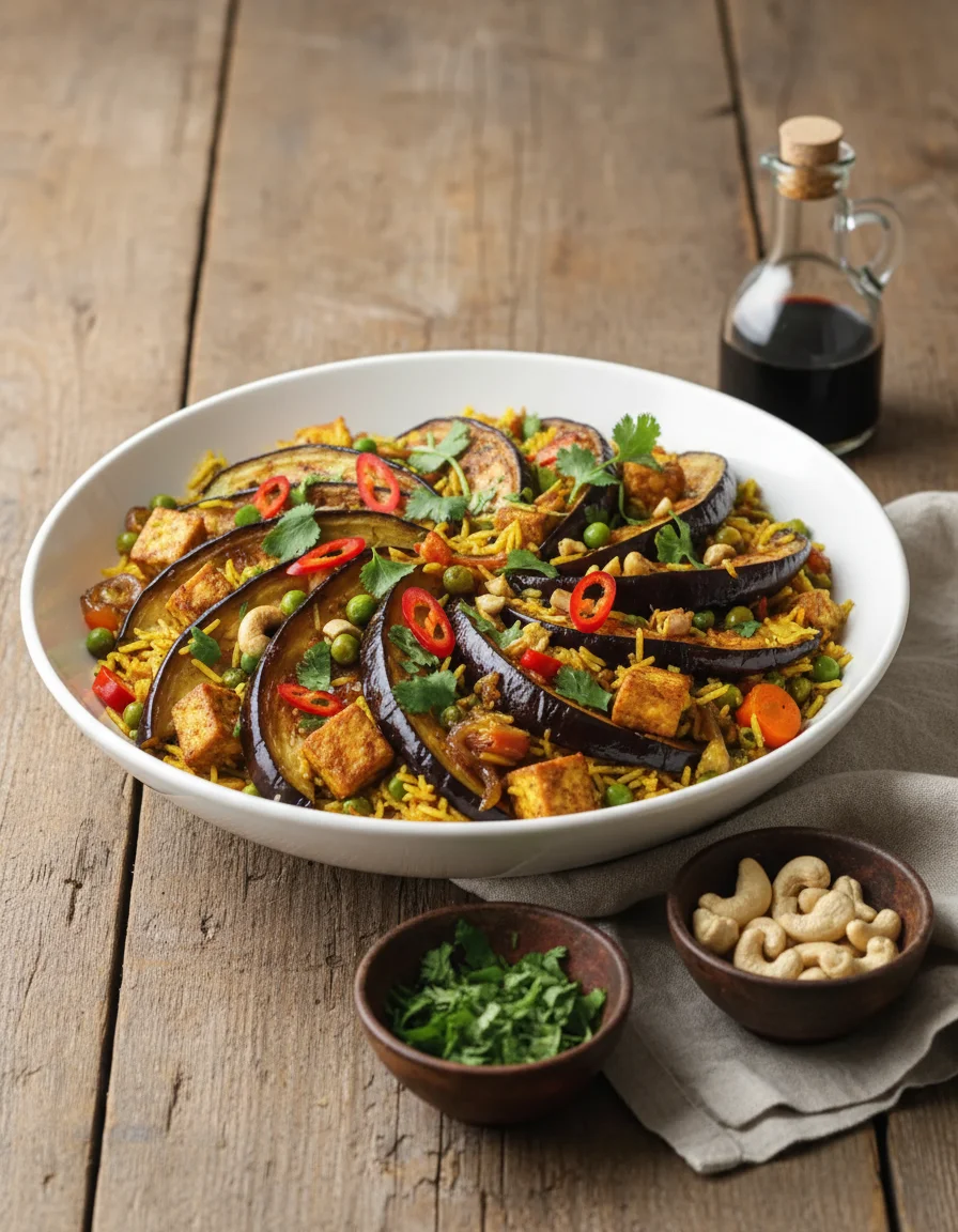 Soy Glazed Vegetable Biryani