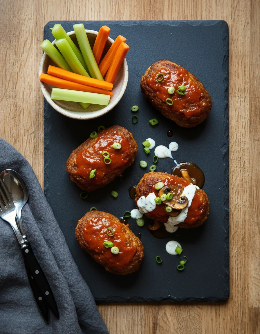 Spicy Buffalo Meatloaf Minis