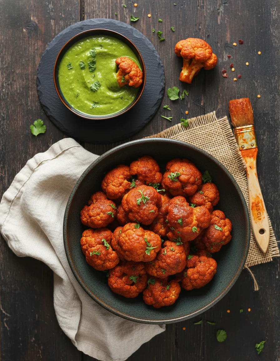 Spicy Red Curry Cauliflower Wings