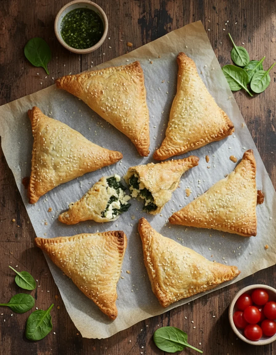 Spinach Tofu Burekas