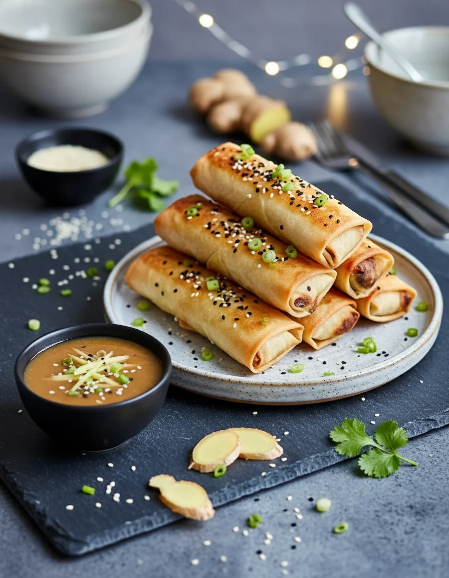 Sesame Ginger Spring Rolls