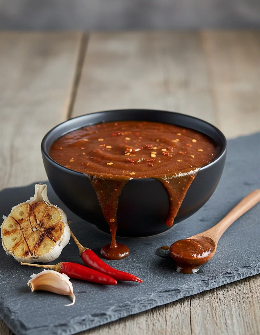 Spicy Roasted Garlic BBQ Sauce