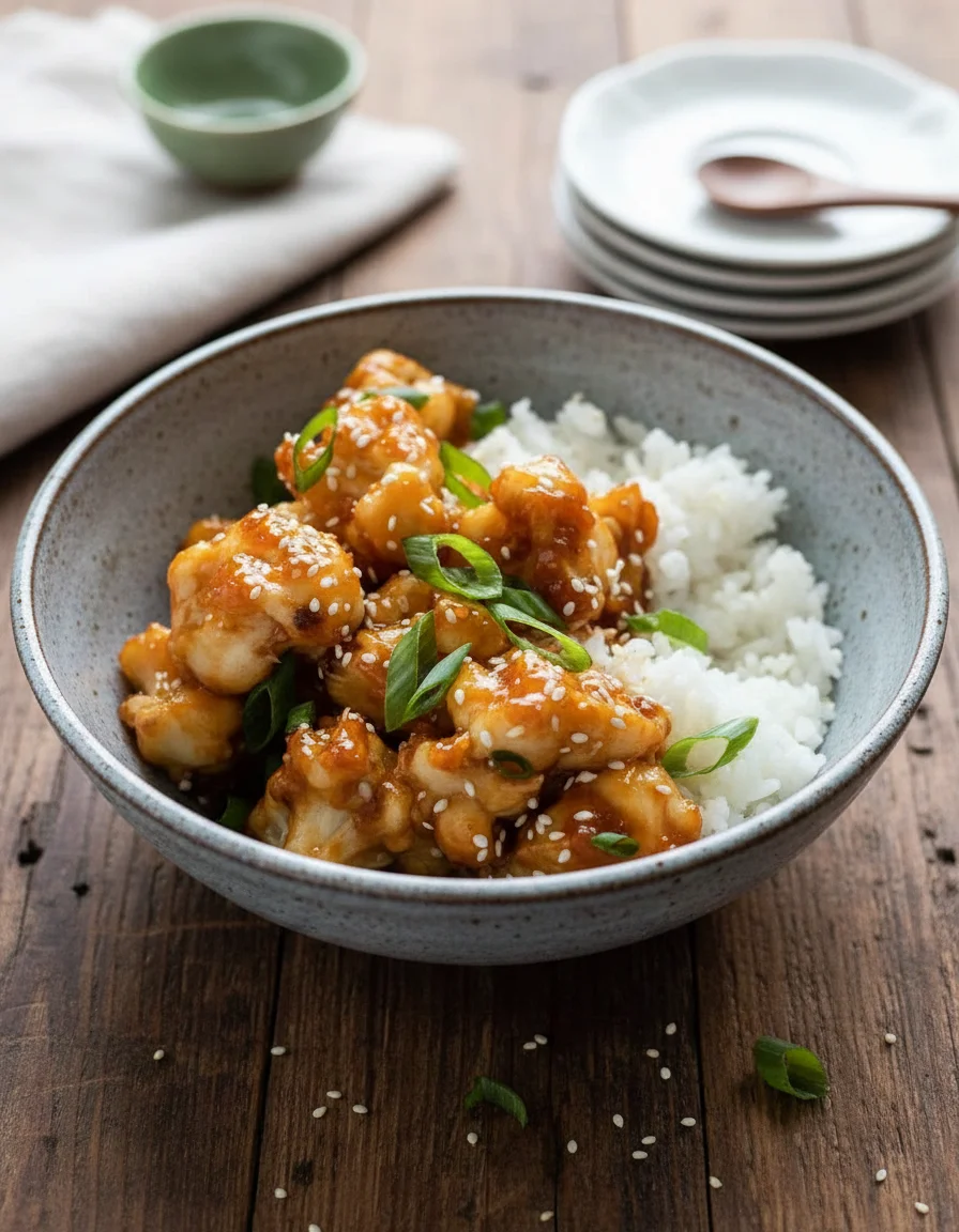 Sticky Sesame Cauliflower