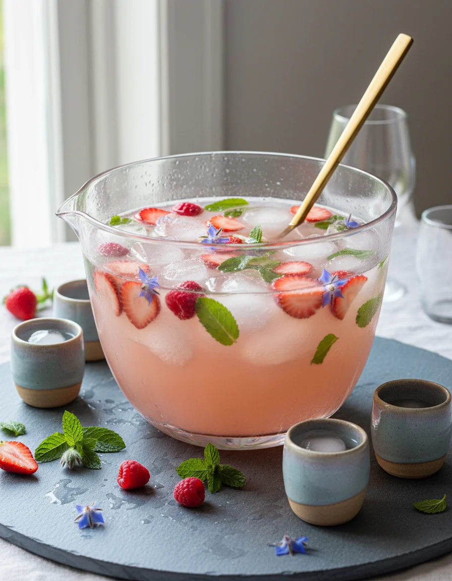 Strawberry Borage Punch