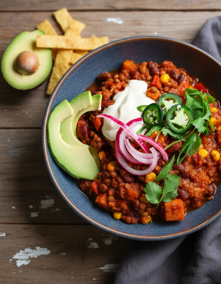 Sweet Potato Spiced Chili