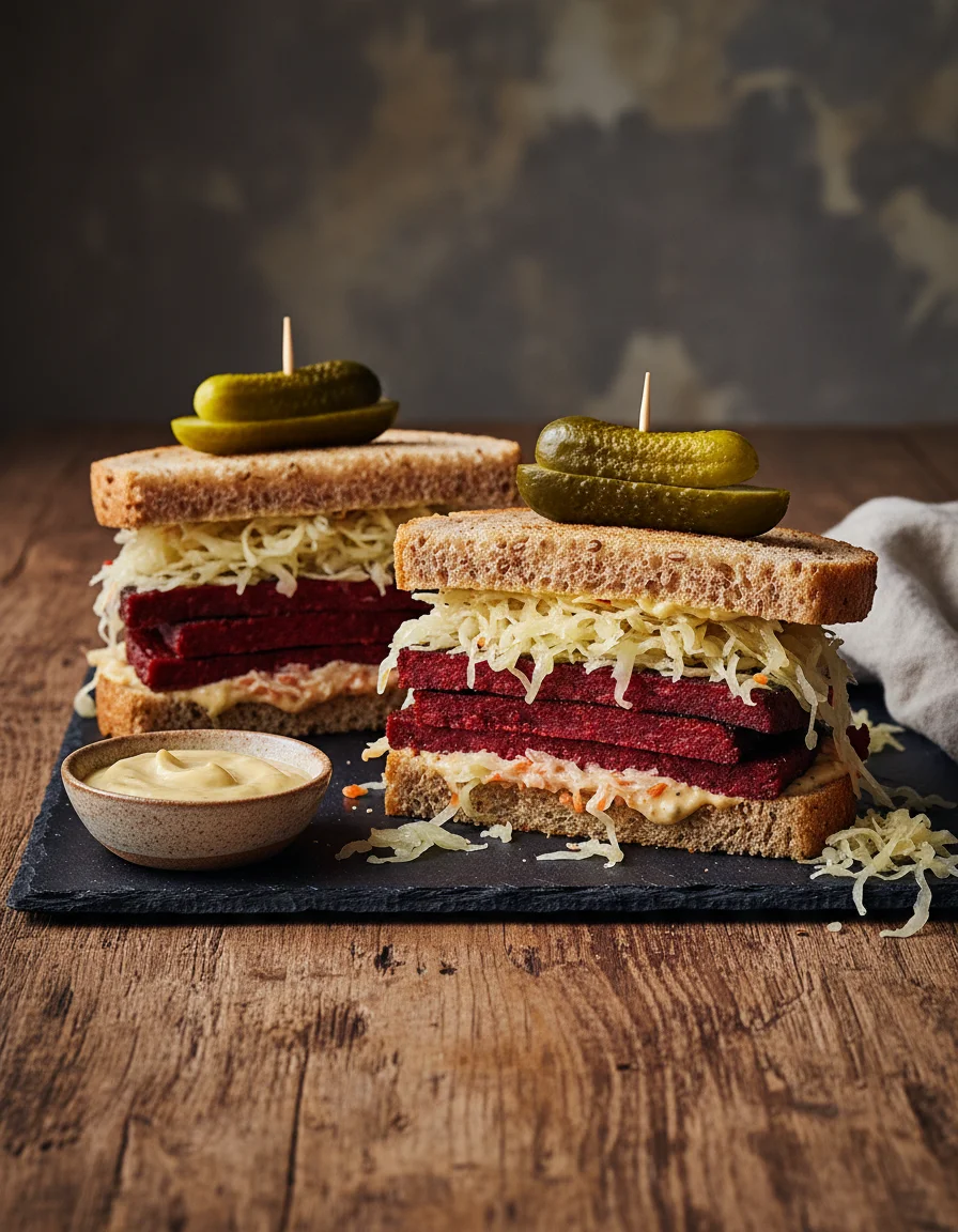 Tempeh Beet Reubens