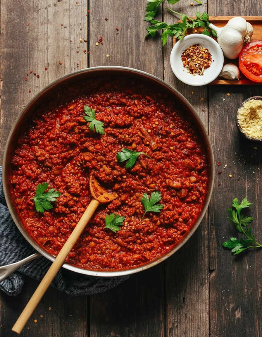 1-Pan Tempeh Bolognese