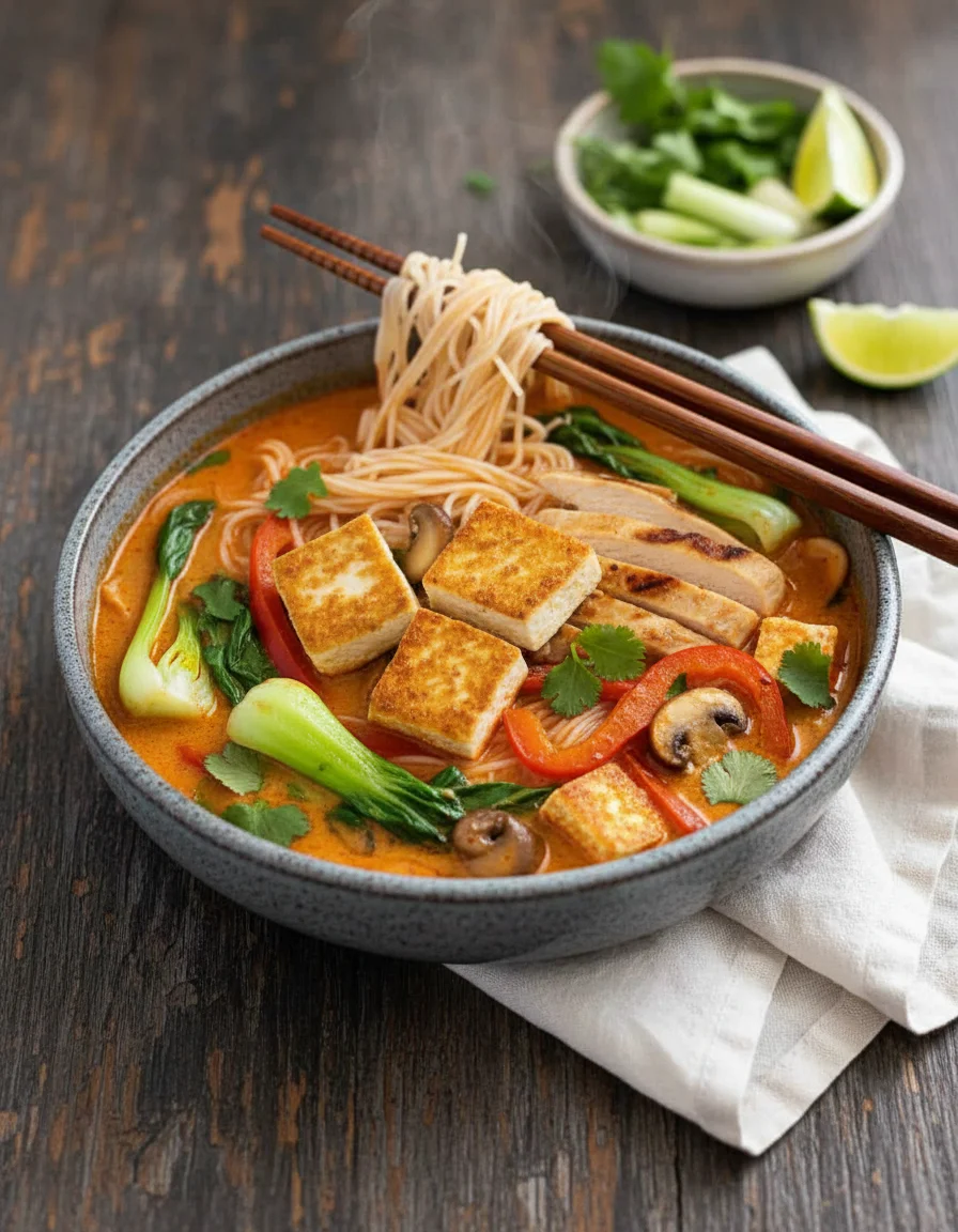 Thai Red Curry Noodle Soup