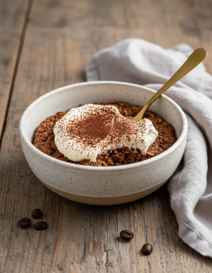 Tiramisu Baked Oats