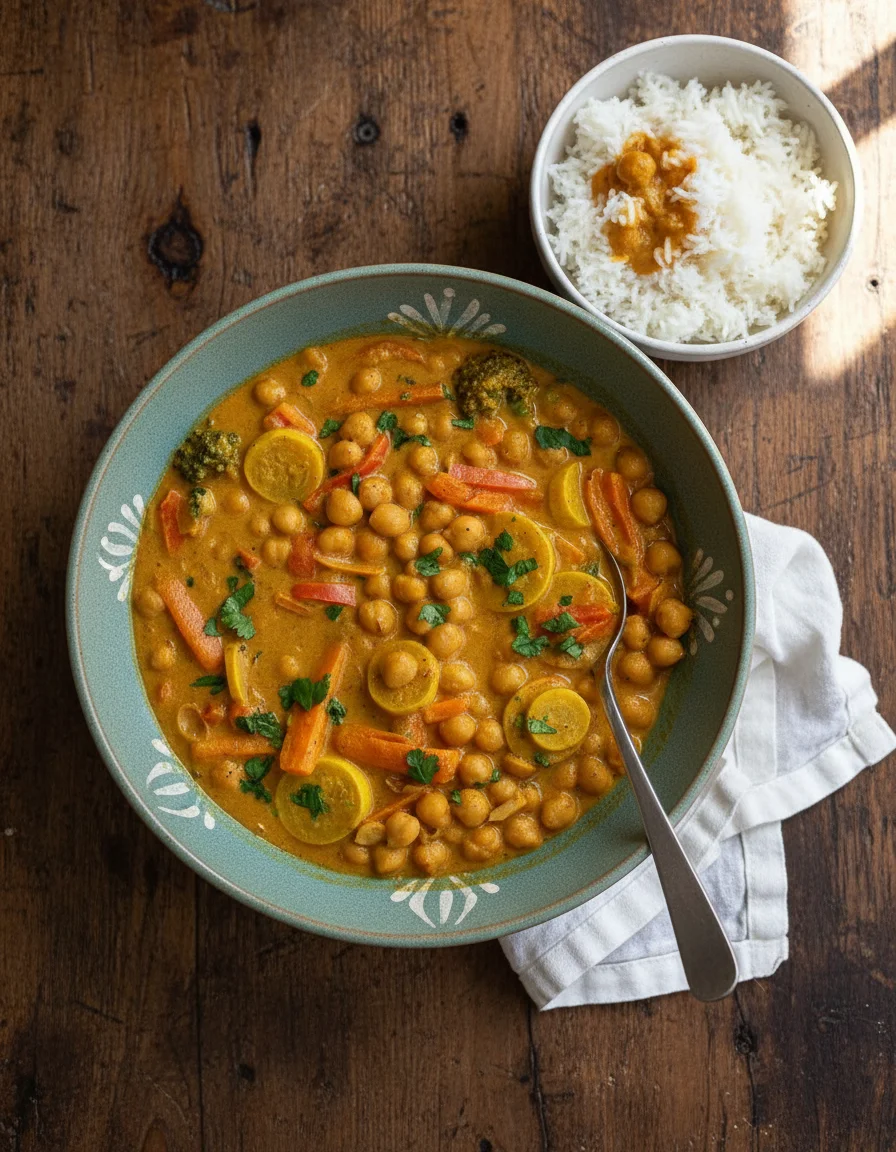 Turmeric Peanut Butter Chickpea Curry