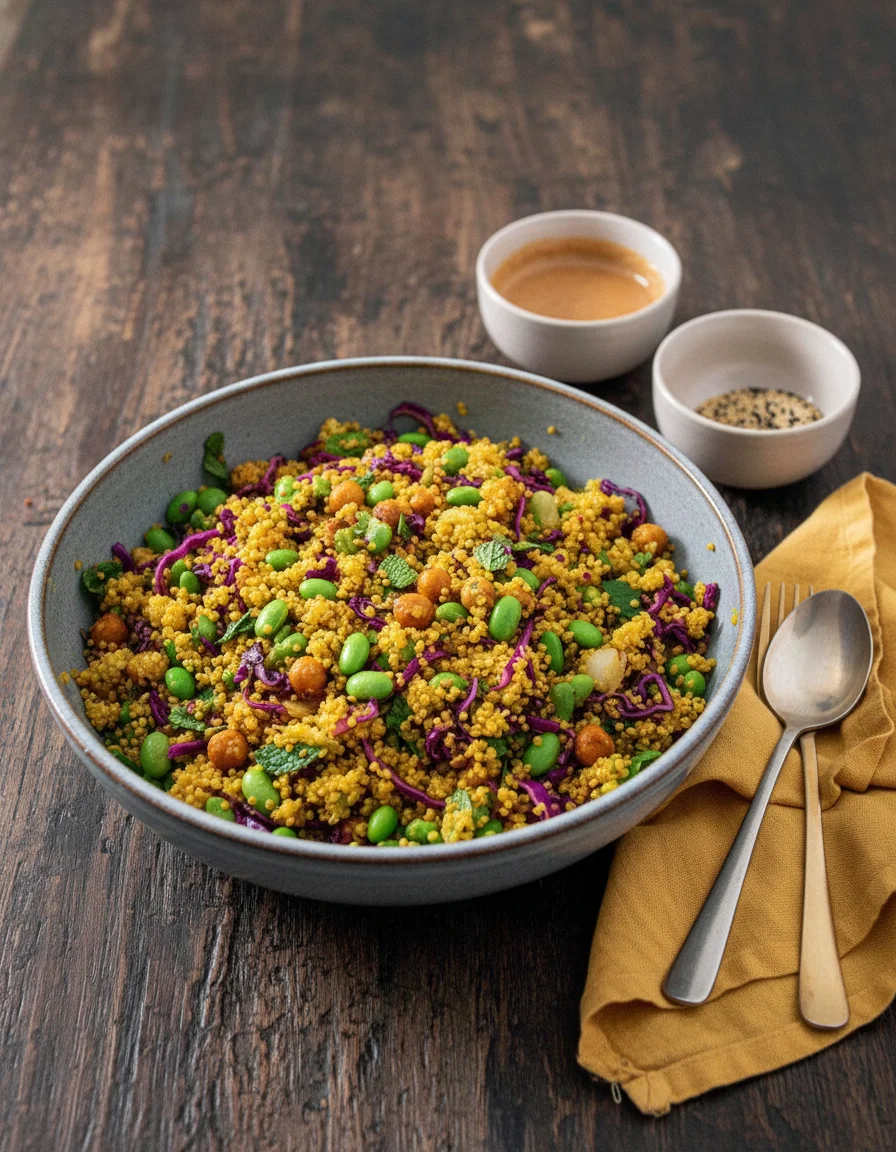 Turmeric Quinoa Edamame Salad