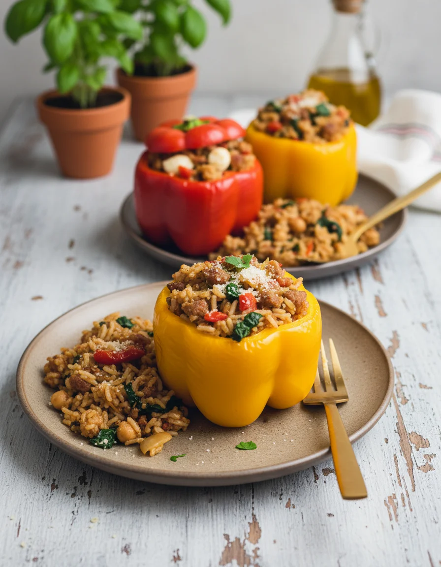 Tuscan Style Stuffed Peppers