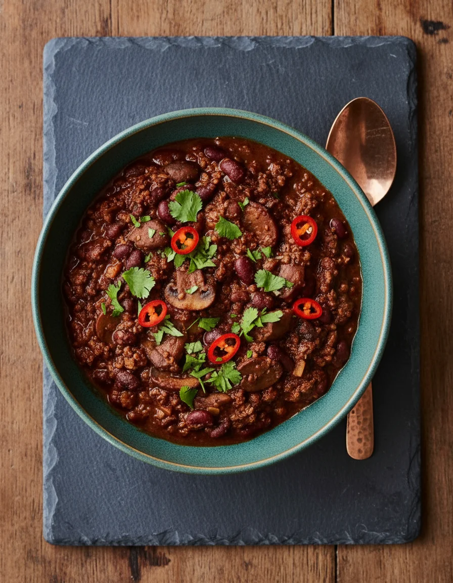 Spicy Mushroom Chilli