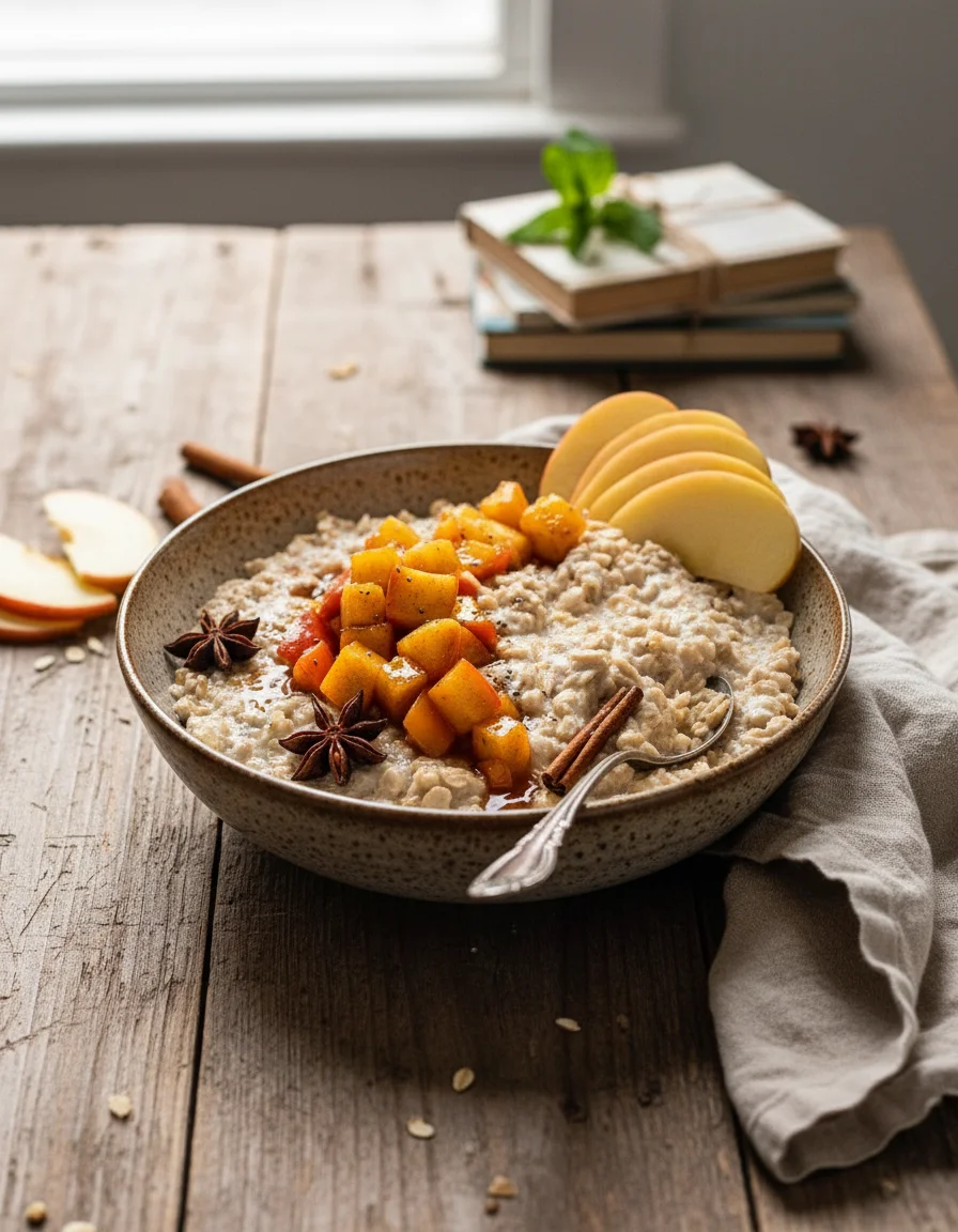 Vegan Apple Cinnamon Oatmeal