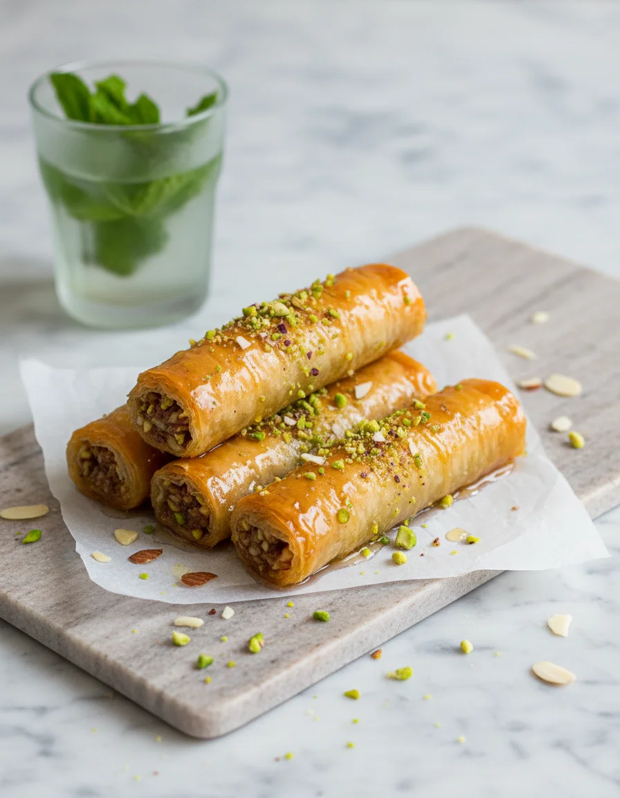 Vegan Baklava Cigars