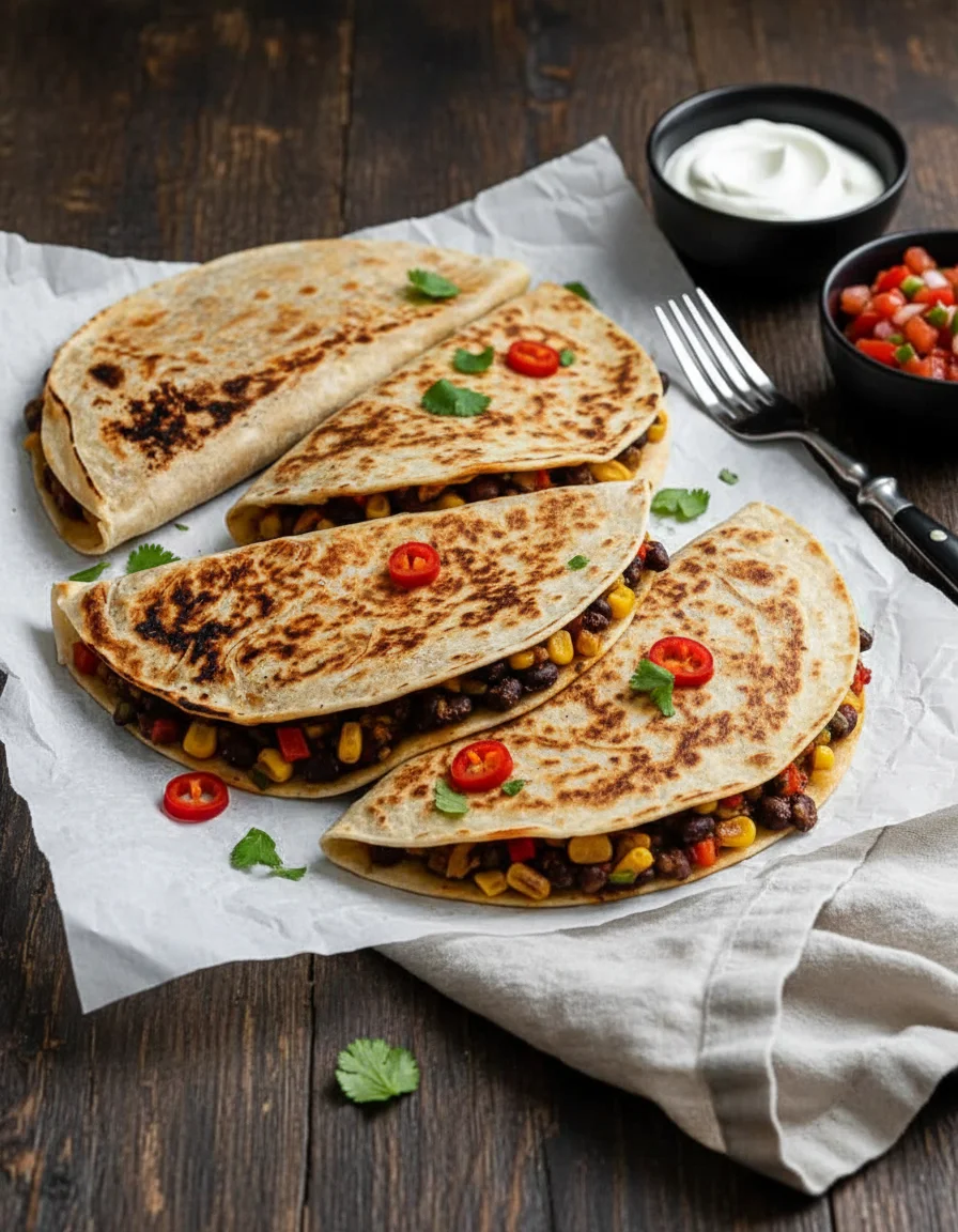 Vegan Bean Quesadillas