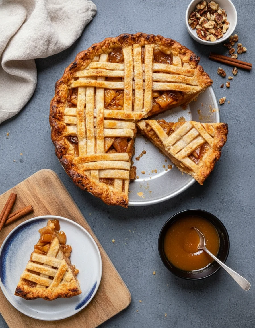 Vegan Caramel Apple Pie