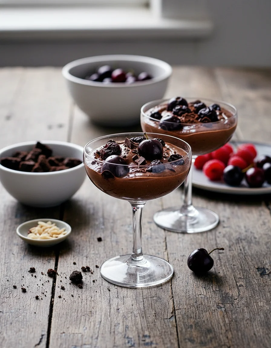 Vegan Chocolate Cherry Parfait