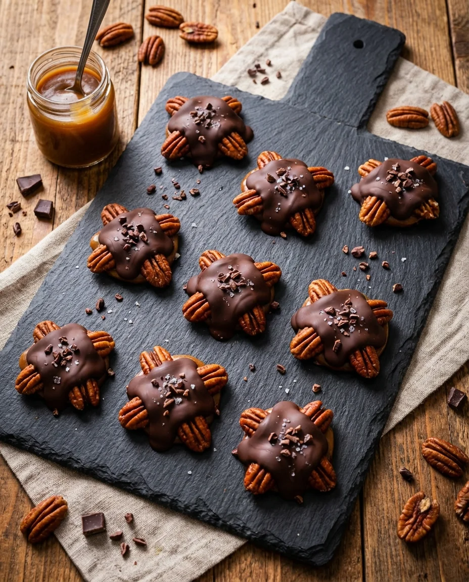 Vegan Chocolate Turtles