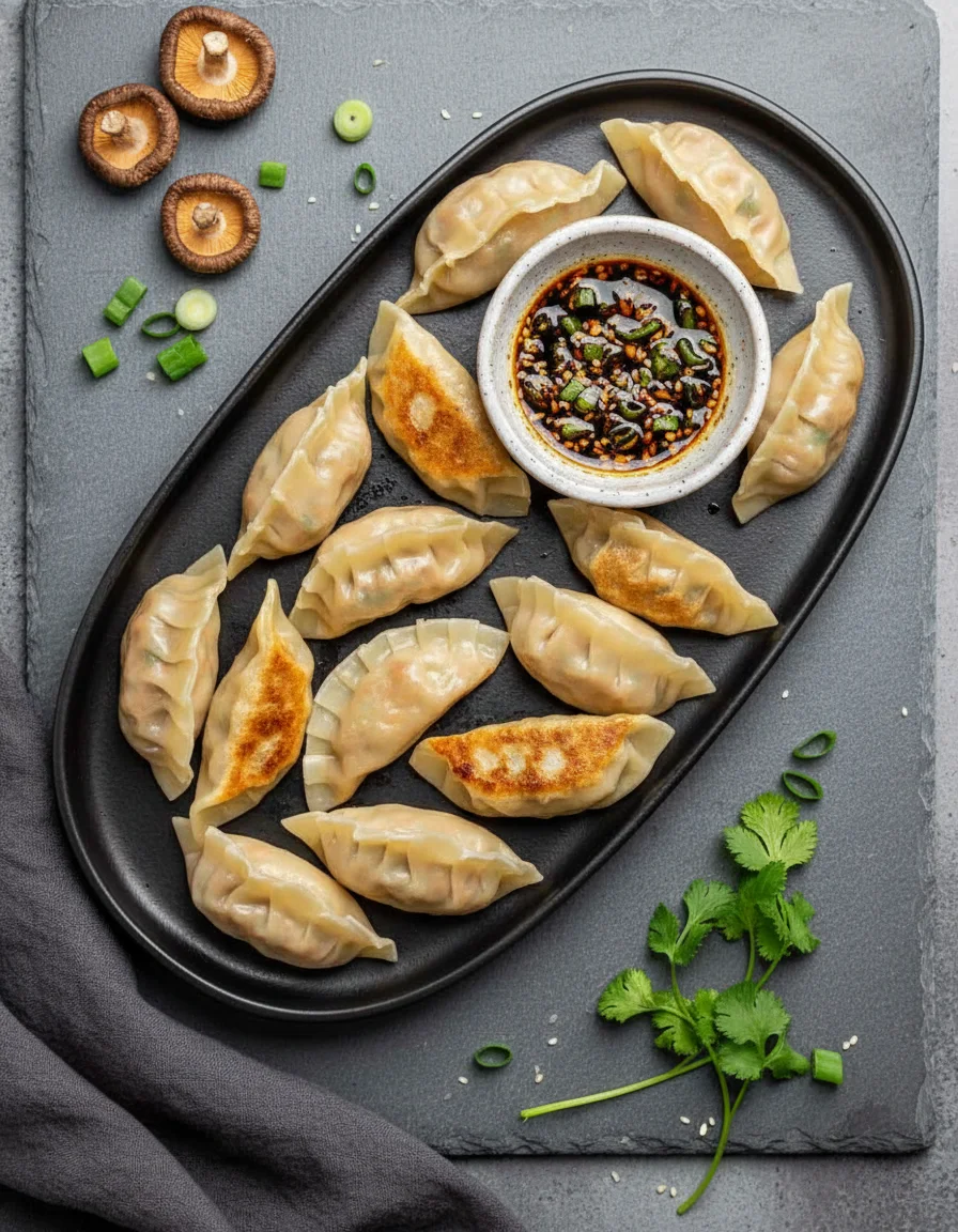 Vegan Dumplings With Dipping Sauce