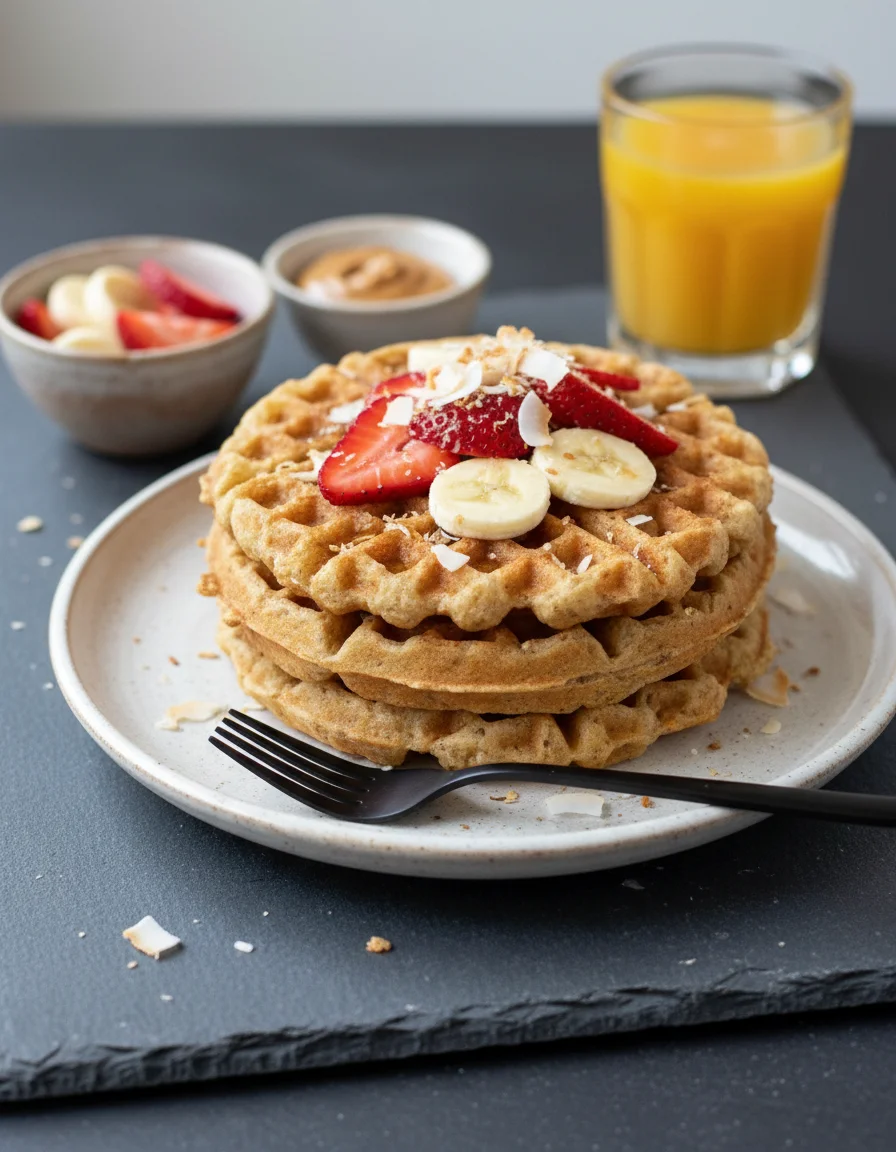 Vegan Gluten-Free Oatmeal Waffles