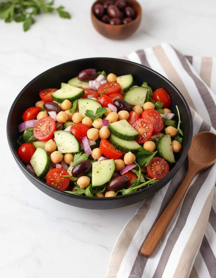 Vegan Greek Chickpea Salad