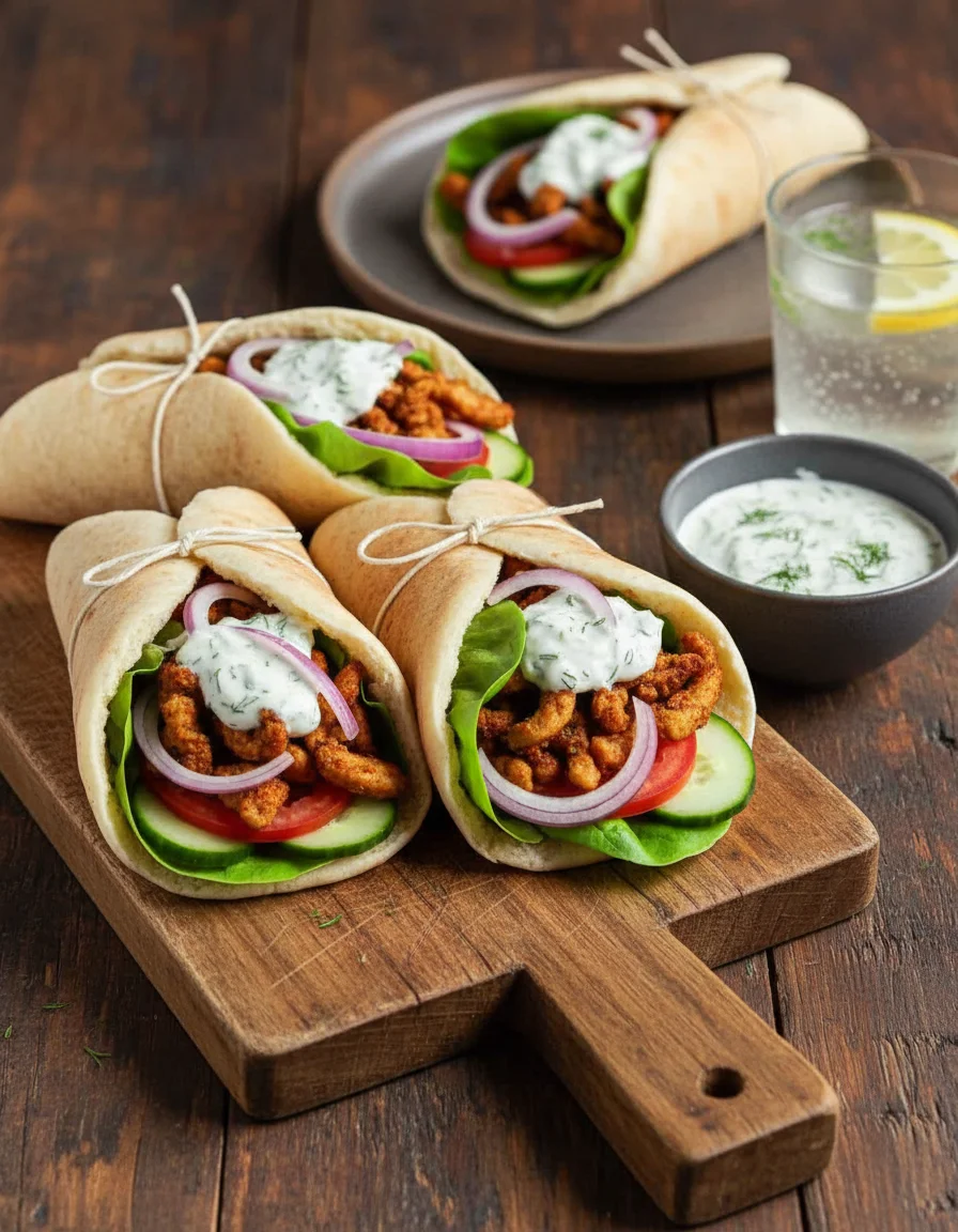 Vegan Soy Curl Gyros