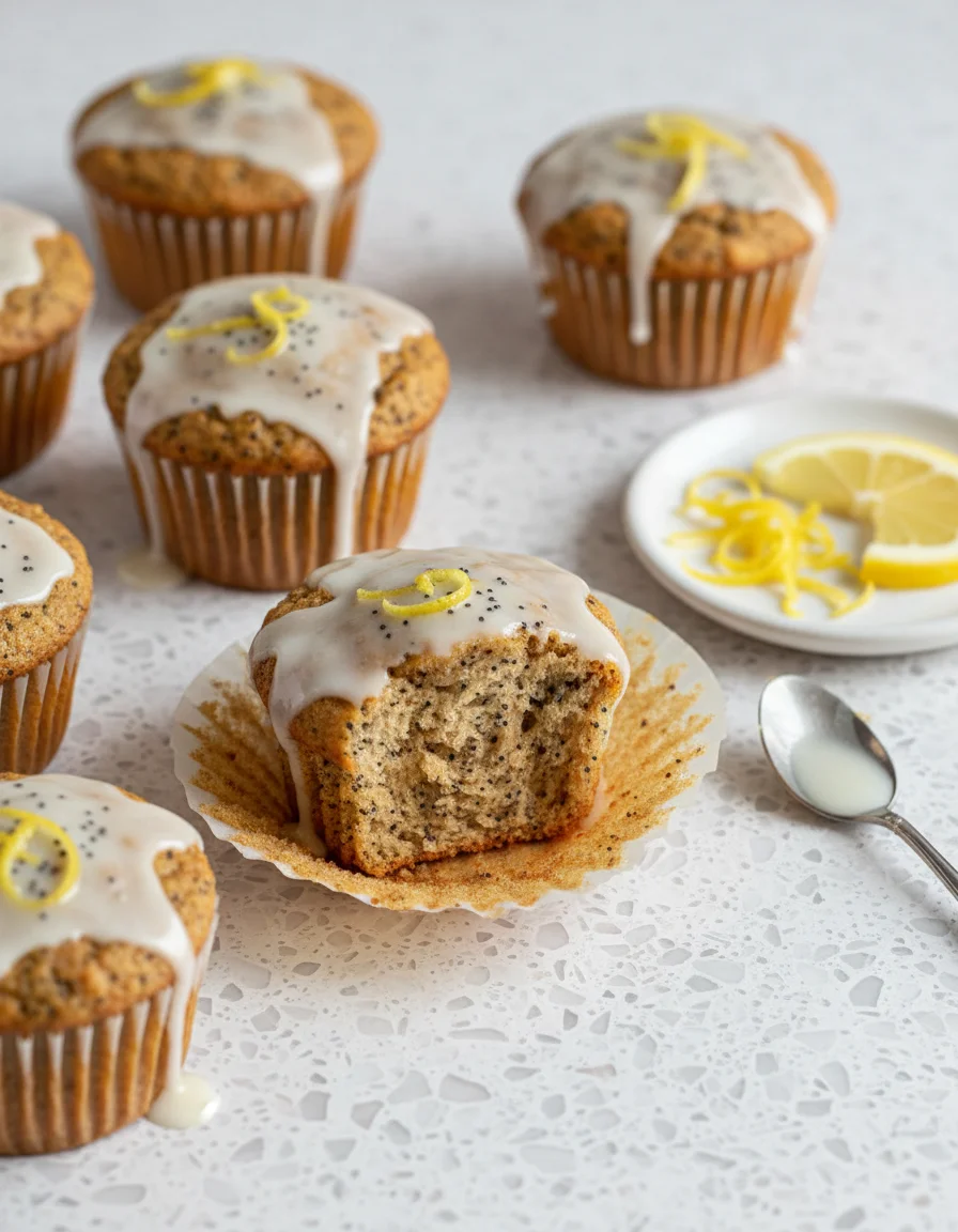 Vegan Lemon Poppy Seed Muffins
