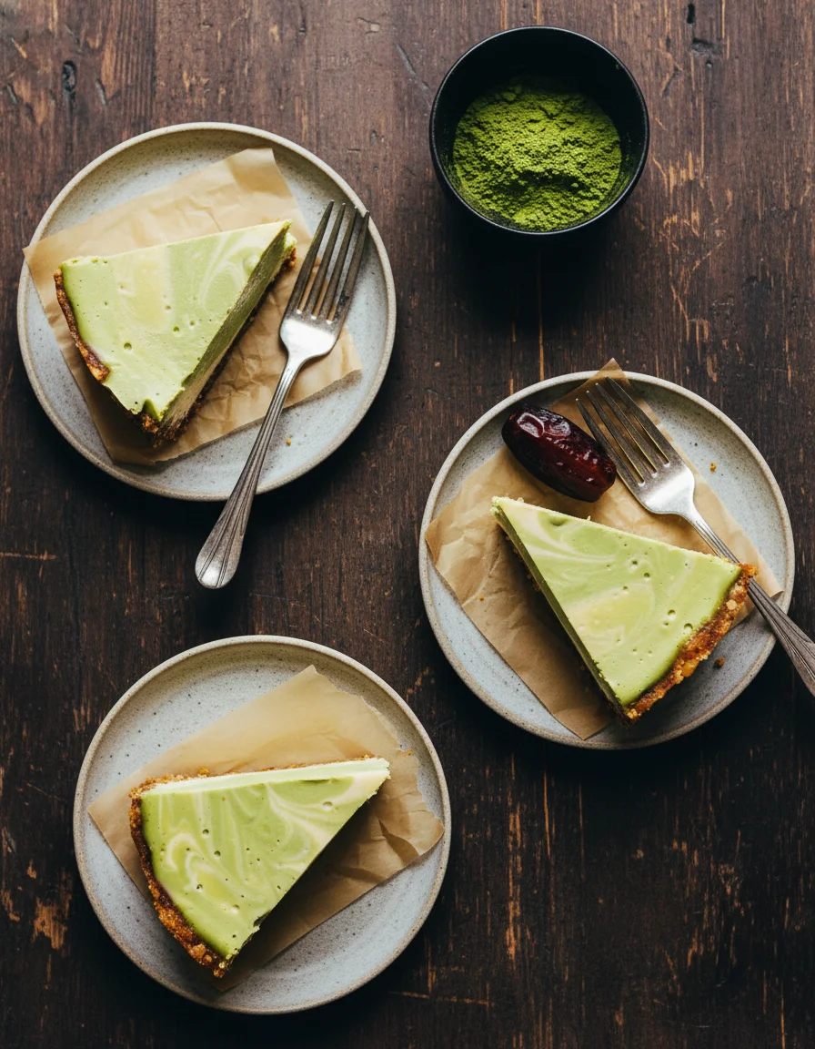 Matcha Swirl Cheesecake