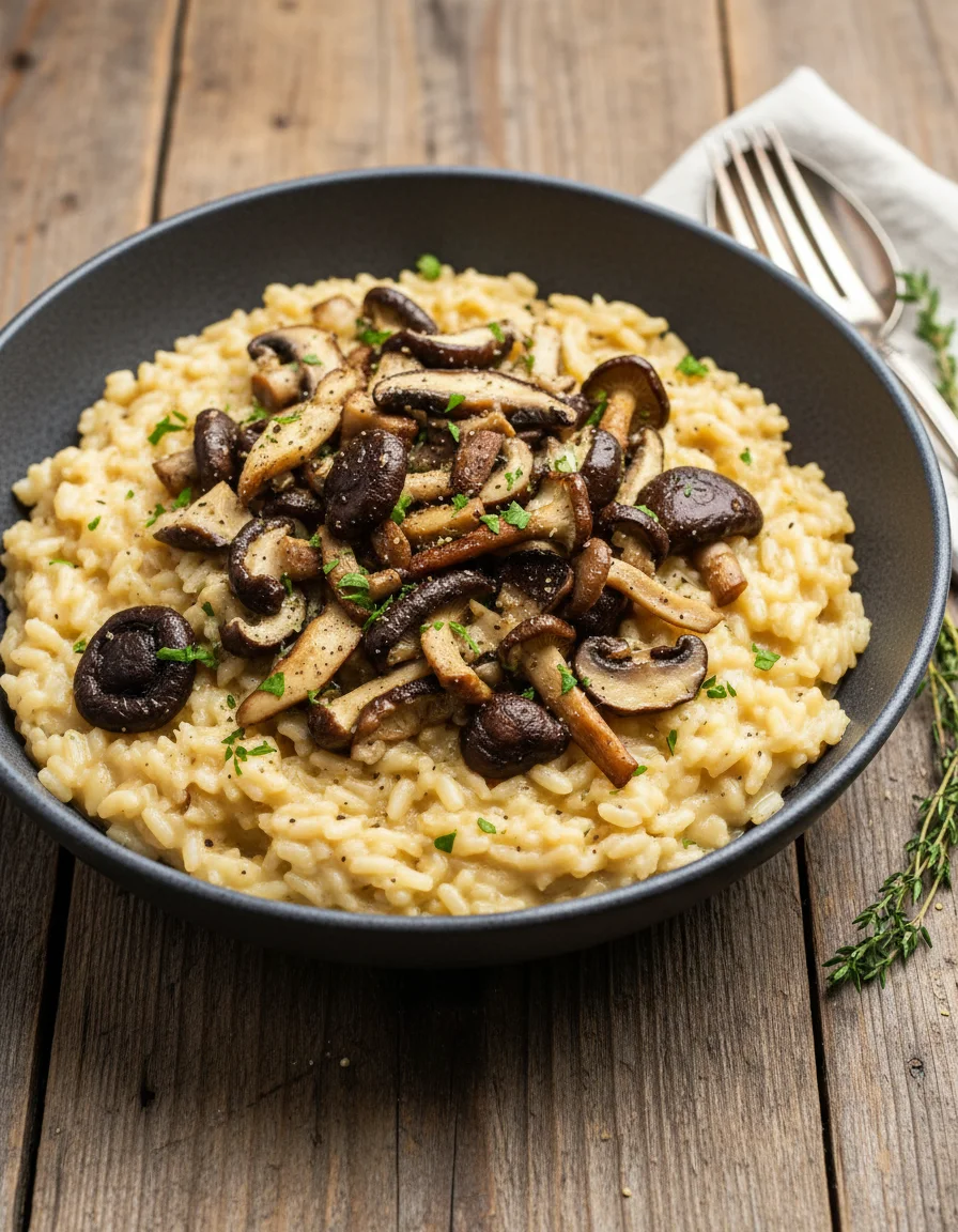 Vegan Mushroom Risotto