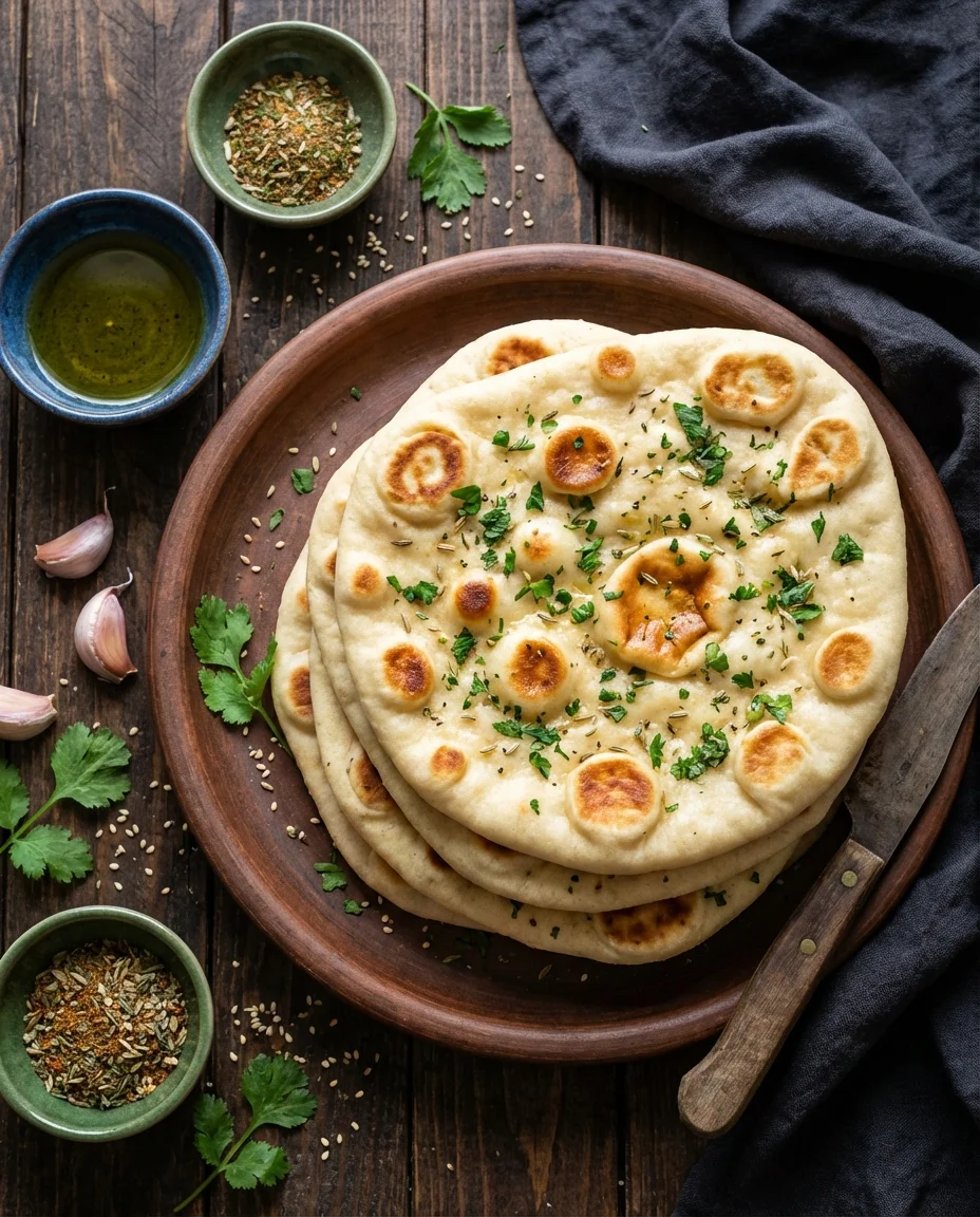 Vegan Homemade Naan Bread