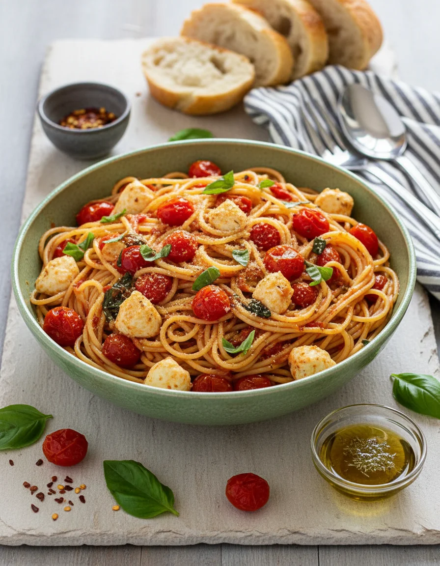 Vegan Pasta Caprese
