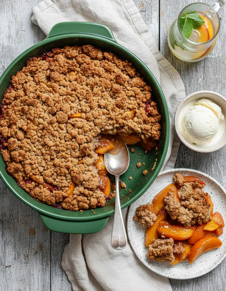 Vegan Peach Cobbler