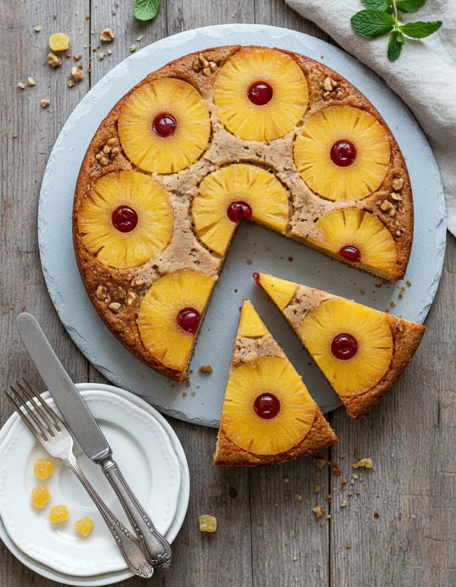 Vegan Pineapple Upside Down Cake