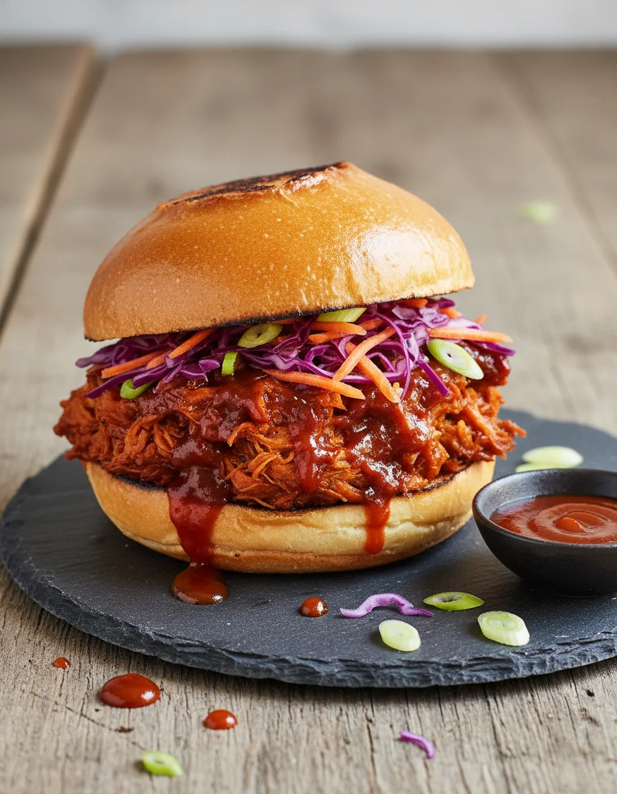 Vegan Pulled Pork Sandwich