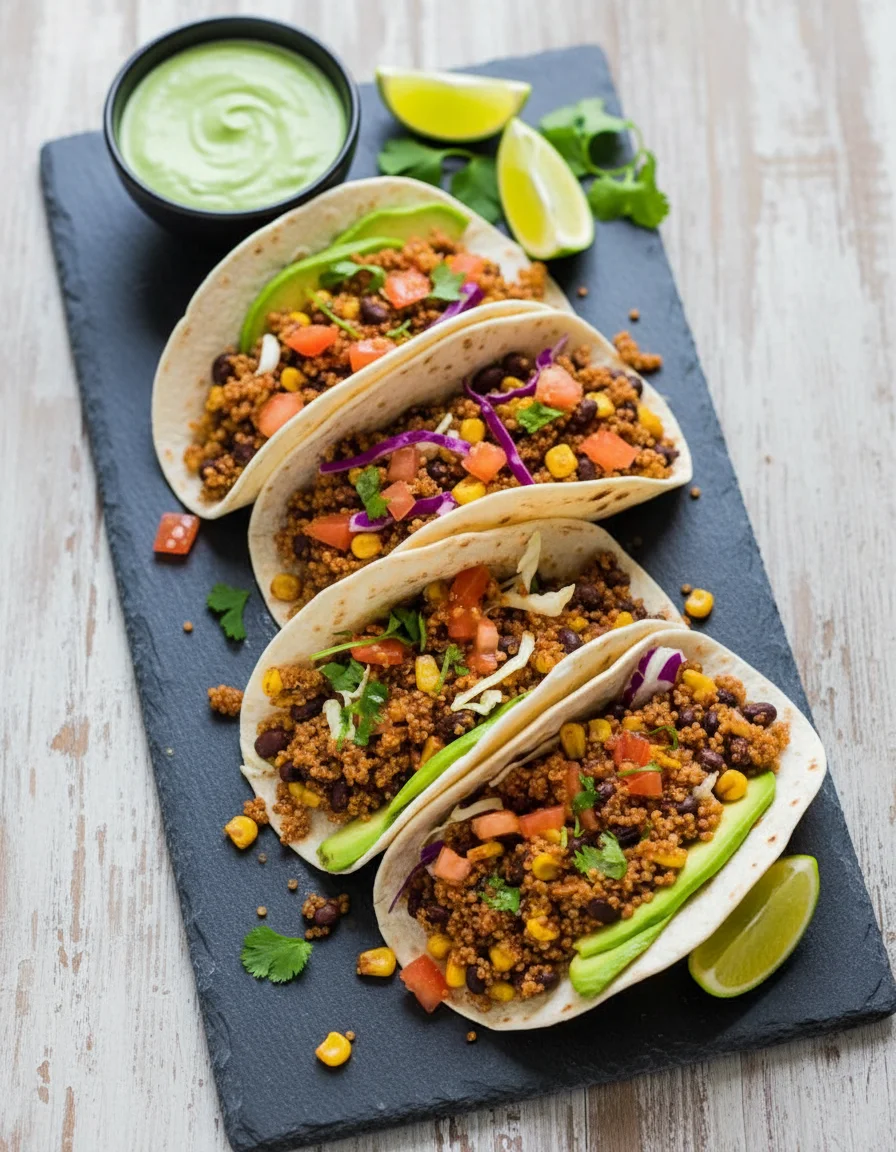 Quinoa Black Bean Tacos