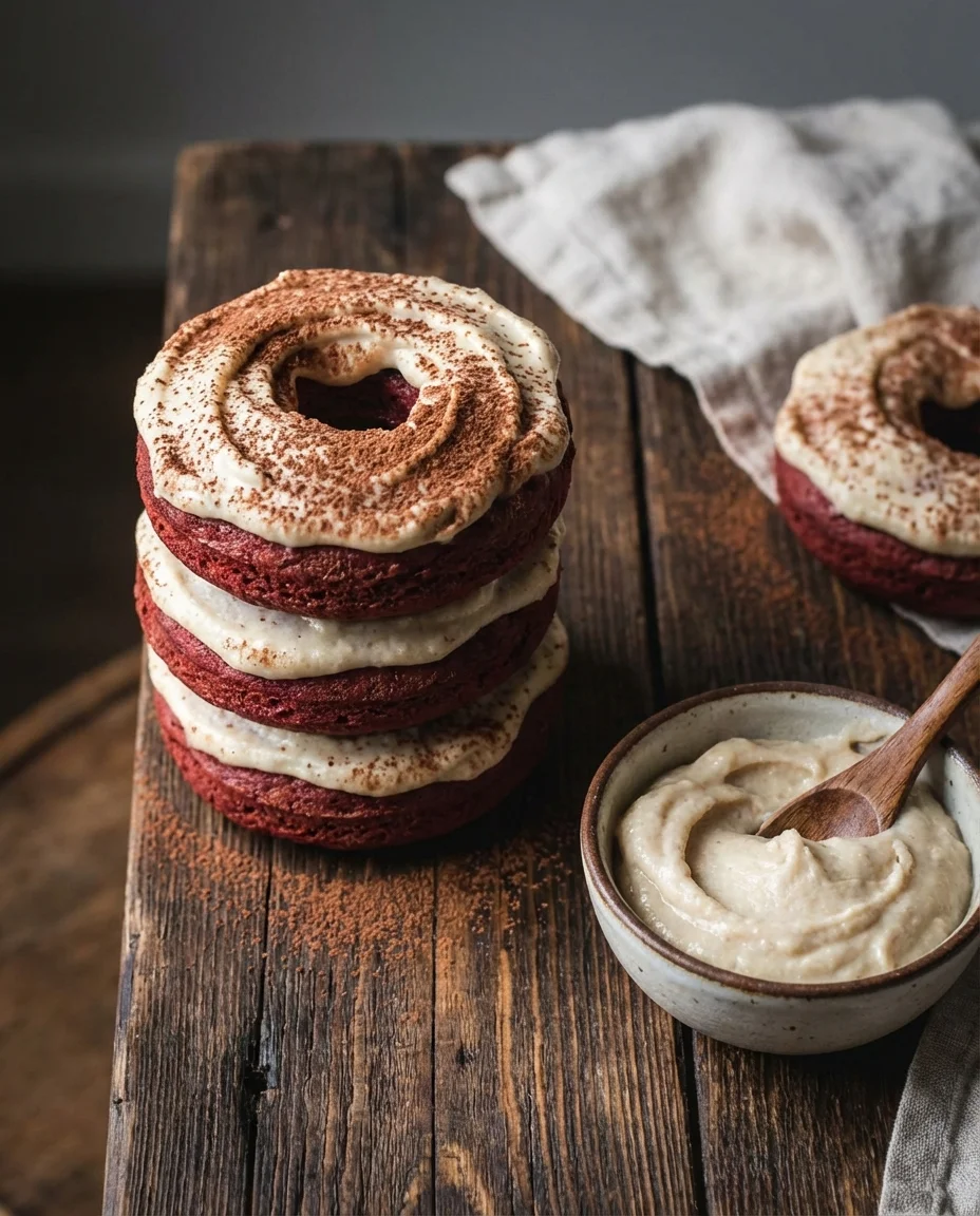 Vegan Red Velvet Donuts