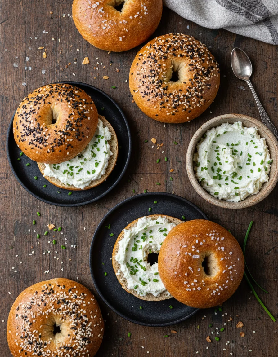 Vegan Ricotta Bagels