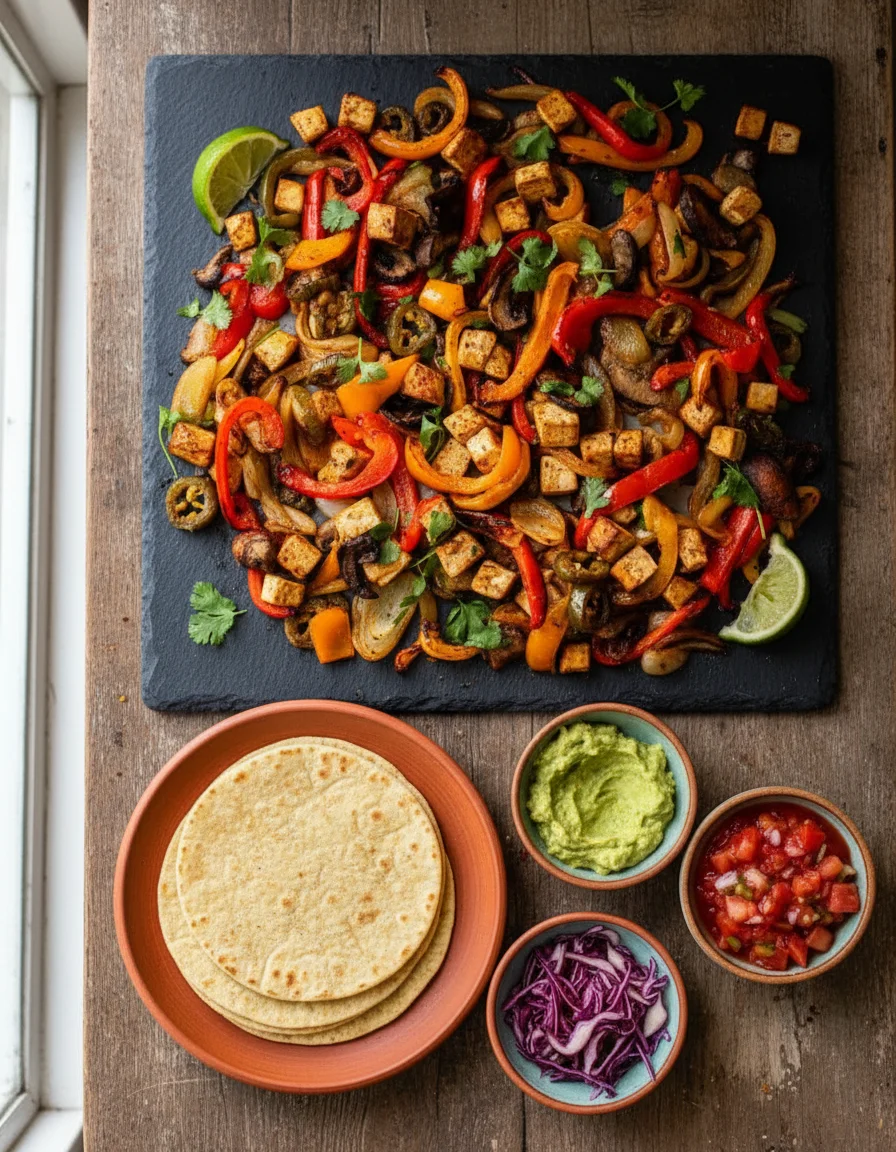 Vegan Sheet Pan Fajitas
