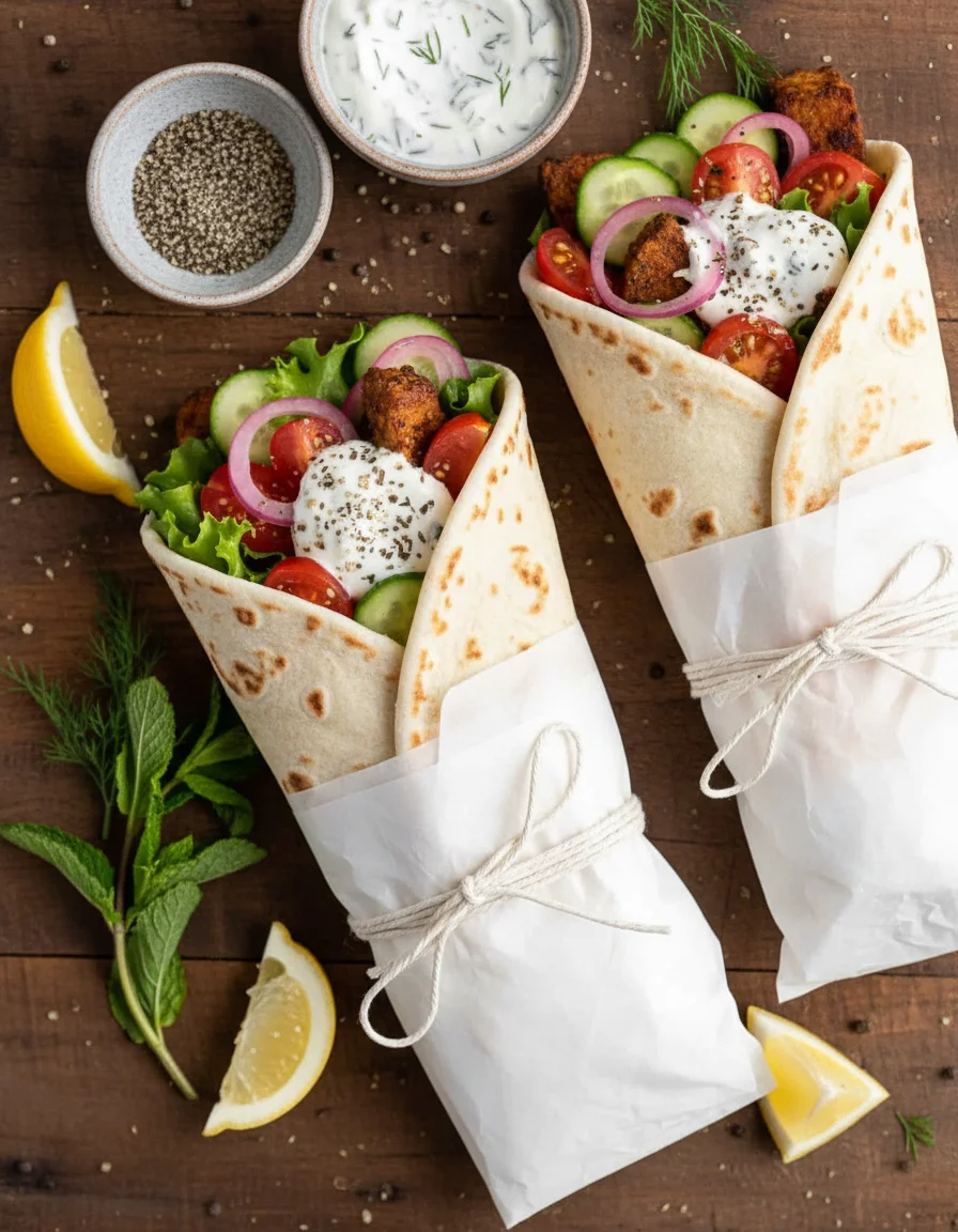 Vegan Tempeh Gyros