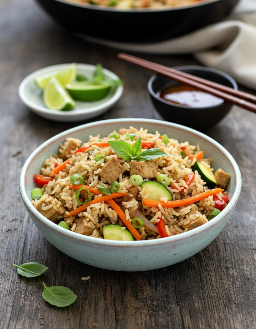Vegan Thai Basil Fried Rice
